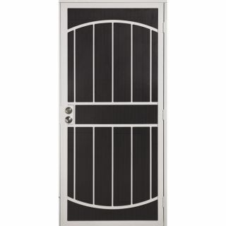 Gatehouse Gibraltar White Steel Security Door (Common 81 in x 36 in; Actual 81 in x 39 in)