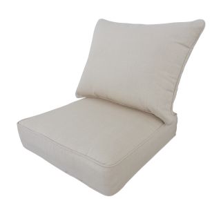 allen + roth Sunbrella Linen Antique Beige Deep Seat Patio Chair Cushion
