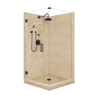American Bath Factory Panel 86 in H x 36 in W x 42 in L Medium Square Corner Shower Kit