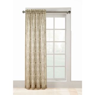Style Selections Jana 84 in L Taupe Thermal Rod Pocket Curtain Panel