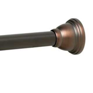 allen + roth 72 in Oil Rubbed Bronze Adjustable Shower Rod