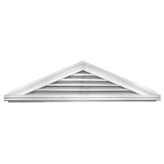 Builders Edge White Vinyl Gable Vent (Fits Opening 9 in x 9 in; Actual 5/12 in Pitch  17 in x 70.5 in)