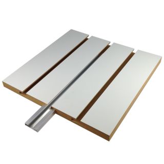 HOLLAND PANEL PRODUCTS 1/2 in White HPPI Aluminum Slatwall Insert