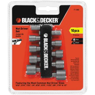 BLACK & DECKER 10 Piece Nutdriver Set