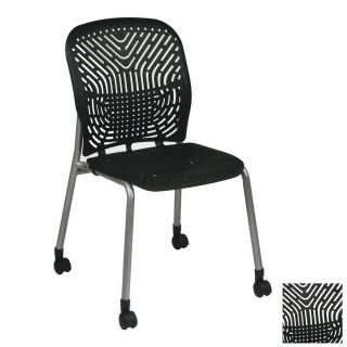 Office Star 2 Piece Space Platinum/Raven Reception Chair