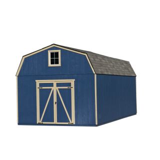 Heartland Estate Gambrel Engineered Wood Storage Shed (Common 12 ft x 20 ft; Interior Dimensions 11.42 ft x 19.42 ft)