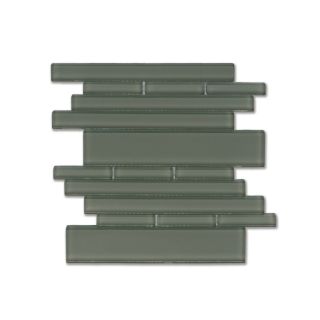 Solistone 10 Pack Piano Gray Glass Mosaic Wall Tile (Common 9 in x 10 in; Actual 9.5 in x 10.5 in)
