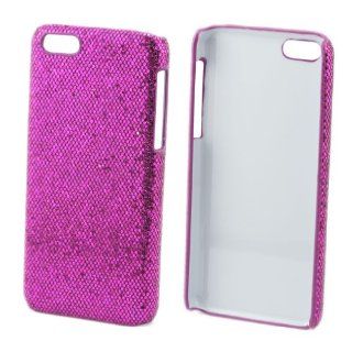 Wall  Hard Bling Skin Back Sparkle Case Cover for Apple iPhone 5C Darkpurple Cell Phones & Accessories