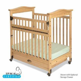 Foundations 1842040 SafeReach Side Gate Biltmore Compact Crib   Clearview (Both Ends) Natural  Baby