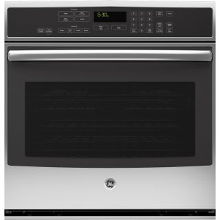 GE Profile 30 in Self Cleaning with Steam Convection Single Electric Wall Oven (Stainless Steel)