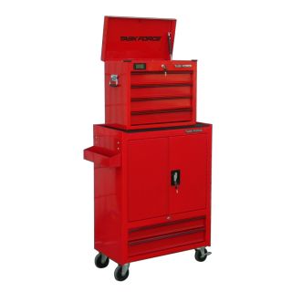 Task Force 58.47 in x 33.38 in 6 Drawer Ball Bearing Steel Tool Chest (Red)