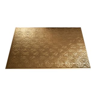 Fasade 24 1/2 in Polished Copper Thermoplastic Multipurpose (Kitchen, Bath or Bar) Backsplash