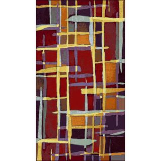 Shaw Living Carnivale 5 ft 5 in x 5 ft 5 in Rectangular Red Transitional Area Rug