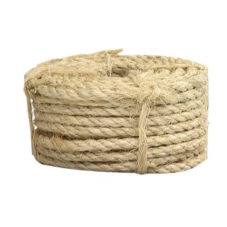 Lehigh 1/4 in x 100 ft Natural Twisted Sisal Rope