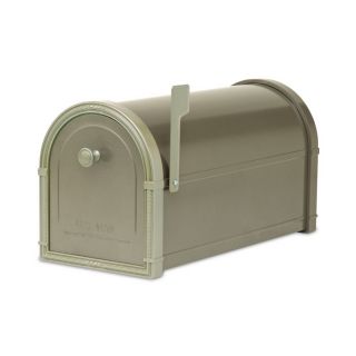 Architectural Mailboxes 10 in x 11 1/4 in Metal Bronze Post Mount Mailbox