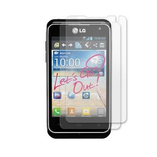 LG Motion 4G MS770 Clear Screen Guard Protector (Twin pack) Cell Phones & Accessories