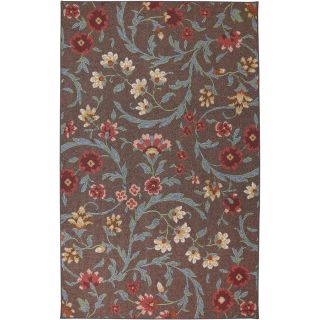 Mohawk Home India 8 ft x 10 ft Rectangular Brown Floral Area Rug