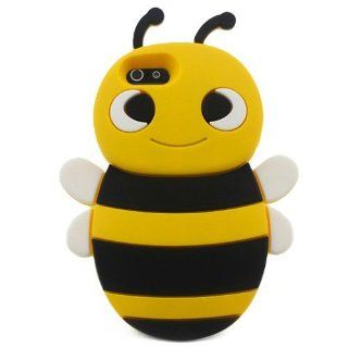 S9D 3D Animal Bee Cute Silicon Soft Back Cover Case Protecter For iPhone 4 4S Cell Phones & Accessories