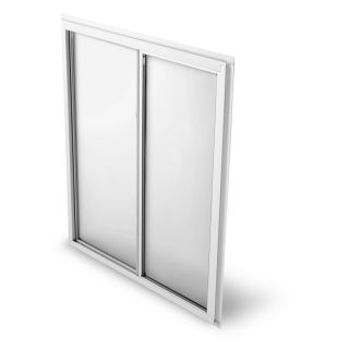 BetterBilt 875 Series Left Operable Aluminum Double Pane Sliding Window (Fits Rough Opening 60 in x 60 in; Actual 59.5 in x 59.5 in)