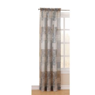 Style Selections Chandra 84 in L Floral Moss Rod Pocket Curtain Panel