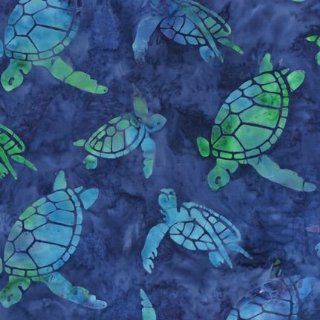Robert Kaufman Totally Tropical Artisan Batik Sea Turtles 100% Cotton Quilt Fabric Fat Quarter