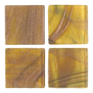 American Olean Designer Elegance TigerS Eye Glass Square Accent Tile (Common 2 in x 2 in; Actual 2 in x 2 in)