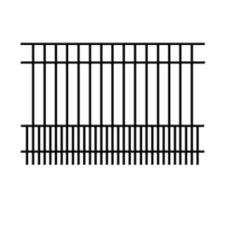 Ironcraft Black Powder Coated Aluminum Fence Panel (Common 60 in x 72 in; Actual 60 in x 72.3 in)