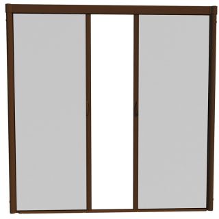 LARSON 96 in x 91 in Brownstone Retractable Screen Door