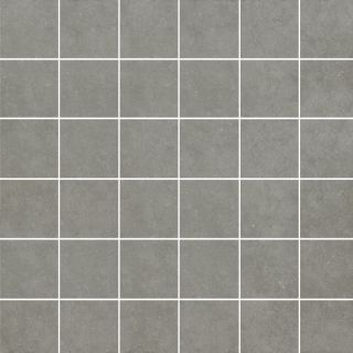 Style Selections Mitte Gray Glazed Porcelain Mosaic Square Medallion Tile (Common 12 in x 12 in; Actual 11.81 in x 11.81 in)