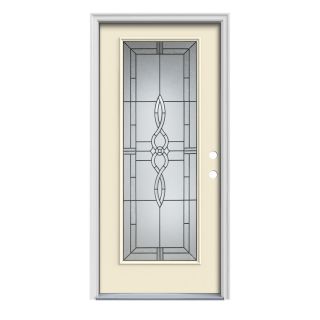 ReliaBilt Full Lite Prehung Inswing Steel Entry Door Prehung (Common 80 in x 36 in; Actual 81.75 in x 37.5 in)
