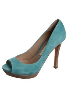 Pura Lopez   Peeptoe heels   turquoise