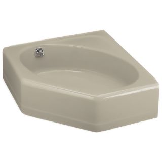 KOHLER 48 in x 44 in Mayflower Sandbar Corner Skirted Bathtub with Left Hand Drain