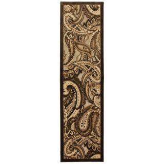 Mohawk Home Brown Paisley 2 ft 1 in W x 7 ft 10 in L Multicolor Runner