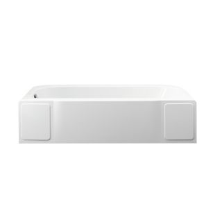 Sterling Accord 60 in L x 30 in W x 17 in H White Rectangular Whirlpool Tub