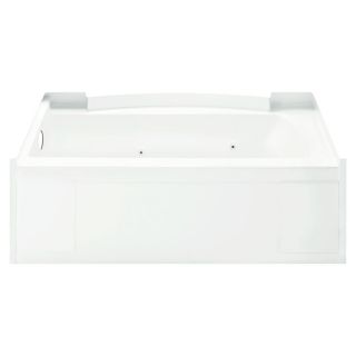 Sterling Accord 36 in L x 60 in W x 76 in H White Rectangular Whirlpool Tub