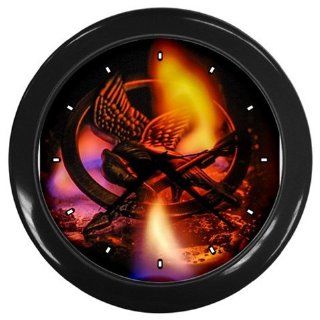 The Hunger Games Movie Wall Clocks 10 Inch Kitchen Modern Unique Round Black Decorations High Quality Great Gift for Dad Mom Man Woman  