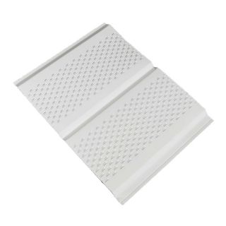 Amerimax White Double Vented Soffit (Common 12 in x 12 ft; Actual 13 in x 12 ft)