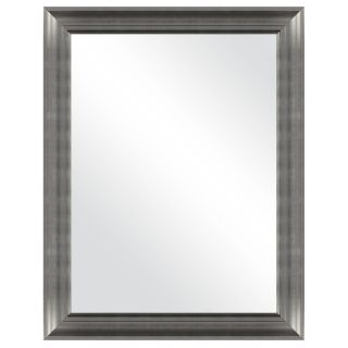 MCS Industries 21.25 in x 27.25 in Brushed Nickel Rectangular Framed Wall Mirror