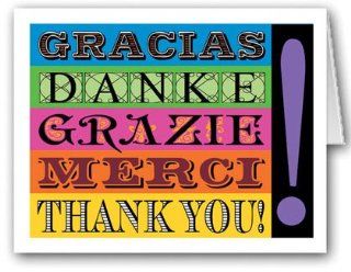 Thank You In Different Languages Note Card   10 Boxed Cards & Envelopes Health & Personal Care