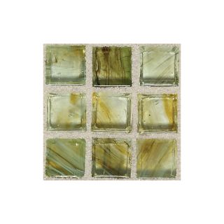 American Olean Visionaire Meadow Breeze Glass Mosaic Square Indoor/Outdoor Wall Tile (Common 2 in x 4 in; Actual 12.87 in x 12.87 in)