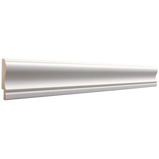 EverTrue 0.6875 in x 2.5 in x 8 ft Interior Primed MDF Chair Rail Moulding (Pattern 390R)