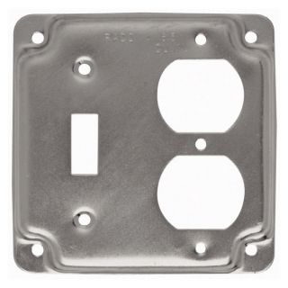 Raco 2 Gang Square Metal Electrical Box Cover