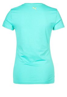 Puma LARGE LOGO   Print T shirt   turquoise