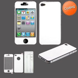 Full Body Protective Sticker Fits Apple iPhone 4 4S White Coating with LCD Screen Protective Film AT&T, Verizon (does NOT fit Apple iPhone or iPhone 3G/3GS or iPhone 5/5S/5C) Cell Phones & Accessories