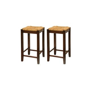 Winsome Wood Antique Walnut 24 in Counter Stool