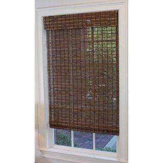 Style Selections 23 in W x 72 in L Cocoa Light Filtering Bamboo Natural Roman Shade
