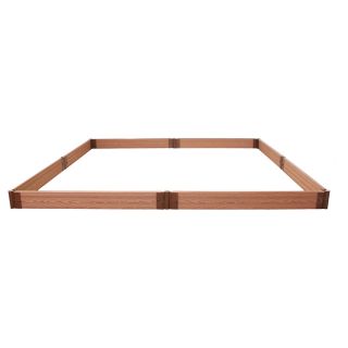 Frame It All 96 in L x 96 in W x 6 in H Plastic Raised Garden Bed