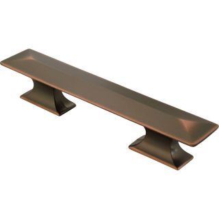 Hickory Hardware 3 in and 96mm Center to Center Oil Rubbed Bronze Highlighted Bungalow Rectangular Cabinet Pull