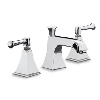 KOHLER Memoirs Polished Chrome 2 Handle Widespread WaterSense Bathroom Sink Faucet (Drain Included)