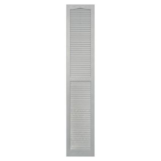 Vantage 2 Pack Paintable Louvered Vinyl Exterior Shutters (Common 80 in x 14 in; Actual 80.375 in x 14.06 in)